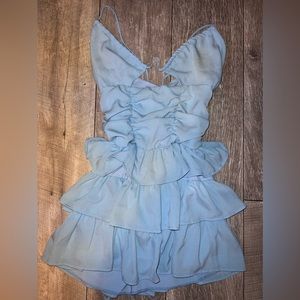 Lucy in the Sky ruffle Mini Dress